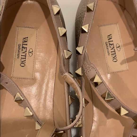 Valentino Rockstud Cage Ballet Flats - Picture 9 of 11